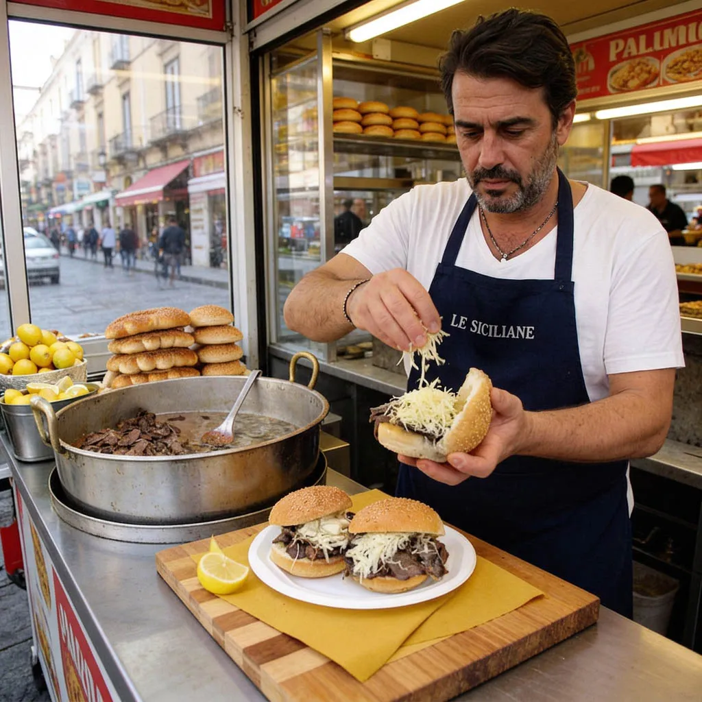 Pane ca meusa Palerme street food