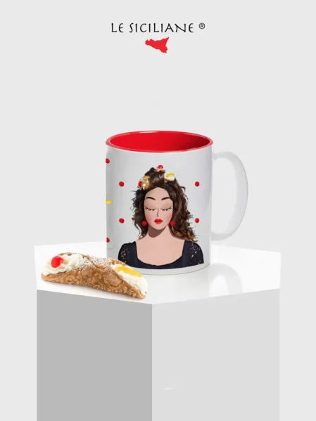 Tazza siciliana con i cannoli di Sicilia | Le Siciliane |