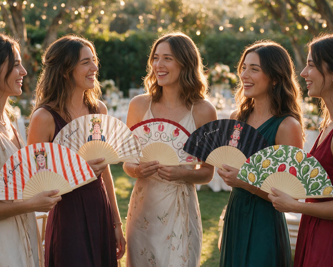 Éventails de mariage en Italie. Idées pour wedding planners.